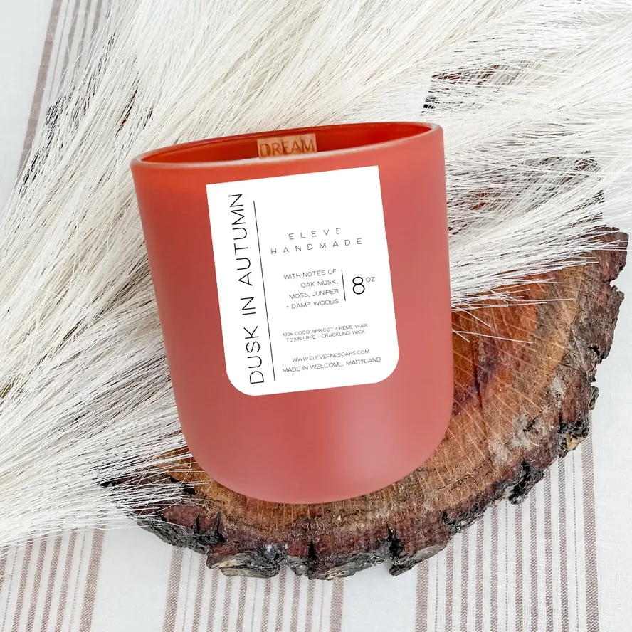 Dusk in Autumn Wood Wick Candle