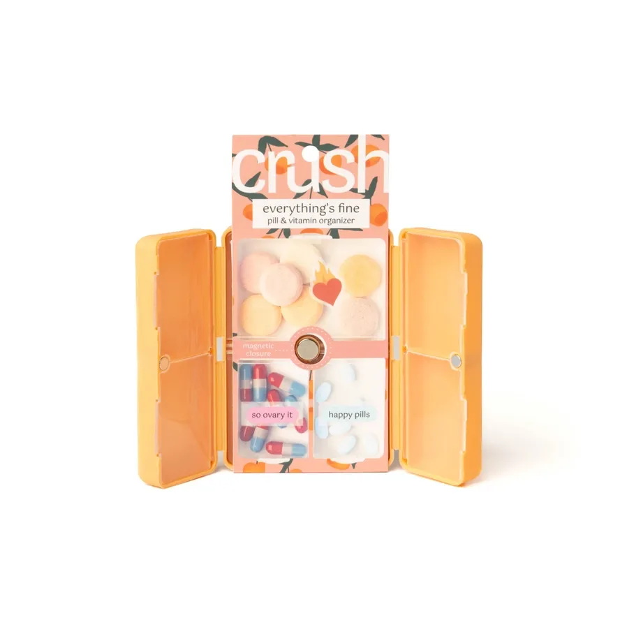 Pill &amp; Vitamin Organizer, Color: Peach