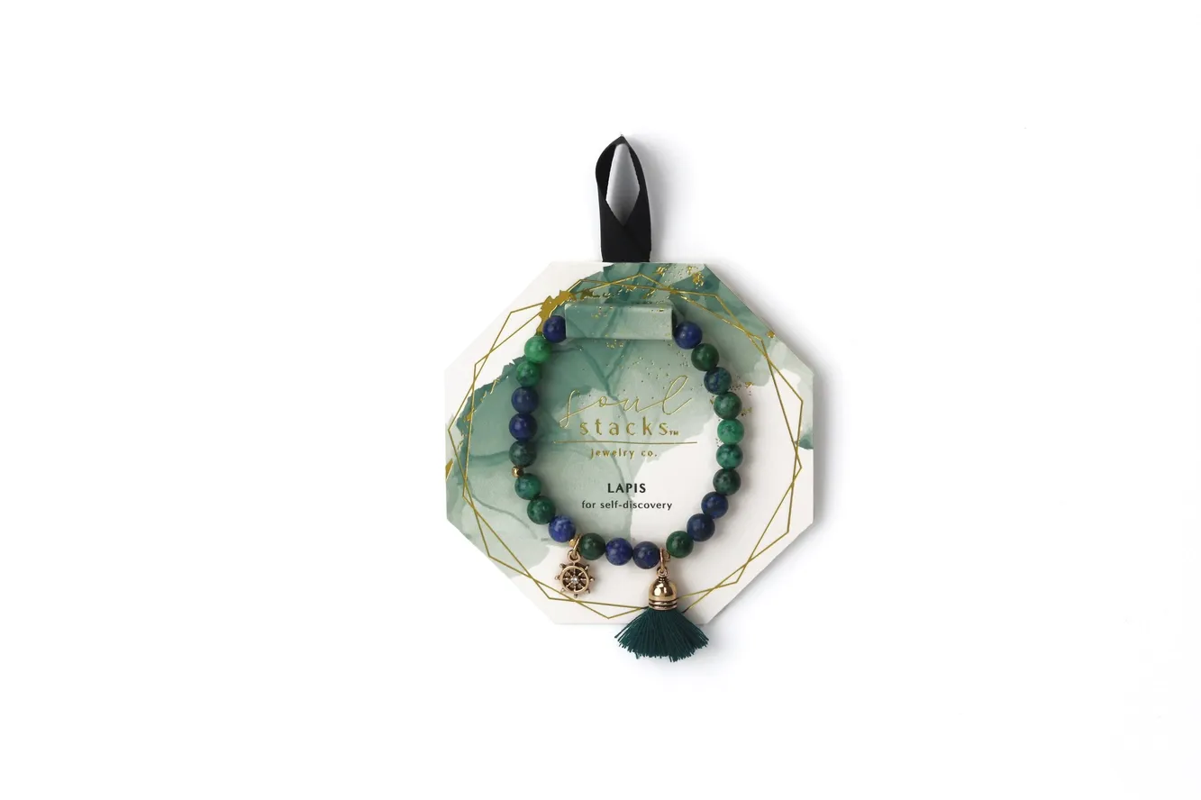 Soul Stacks Intention Bracelet Assortment, Stones/Color: Lapis