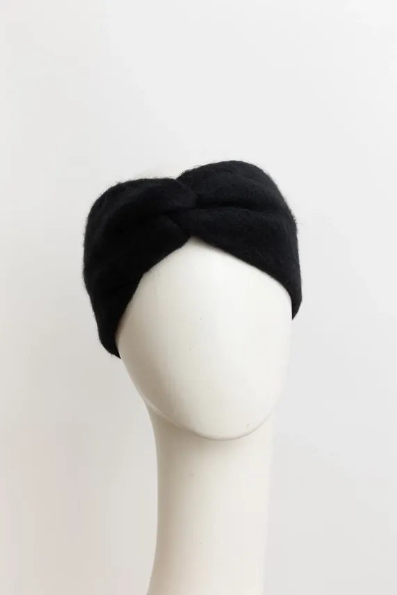 Huachi Twist Knot Boho Headband, Color: Black
