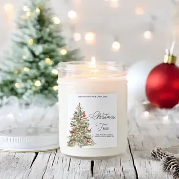 The Dancing Wick Candles Christmas Collection, Christmas Candles: Christmas Tree