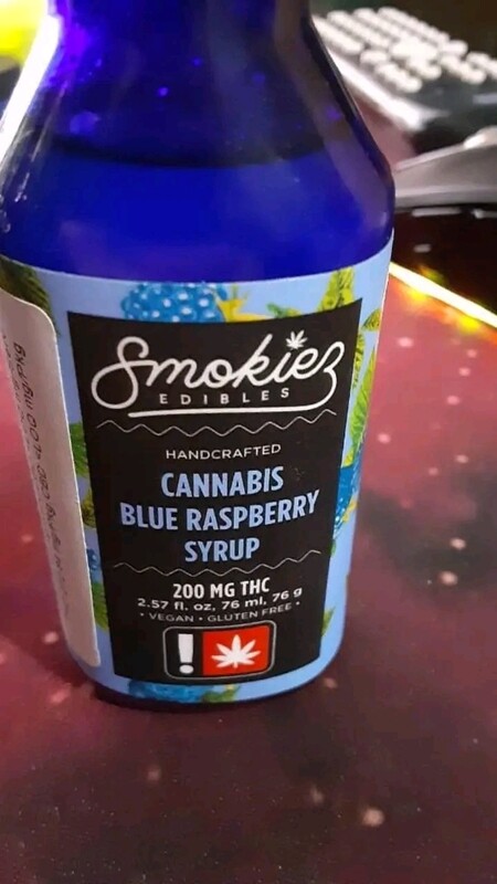 CANNABIS BLUE RASPBERRY SYRUP