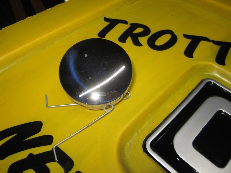 Chrome Filler Cap Reliant Regal Trotter Van Early Robin / Kitten