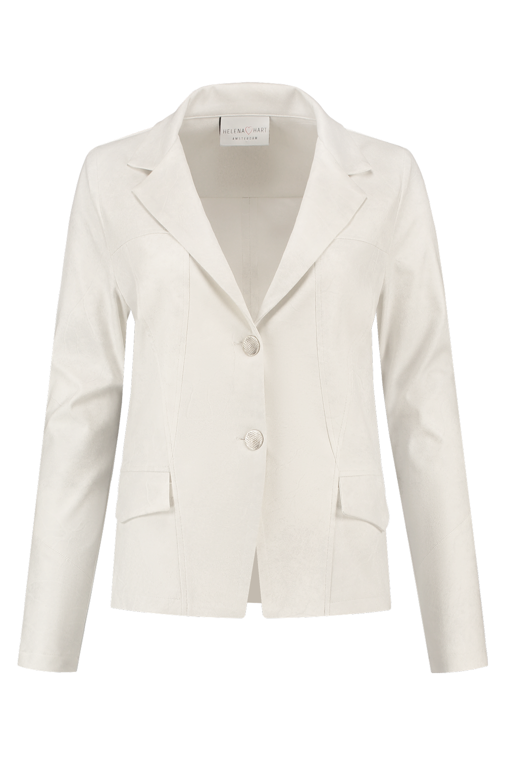 Blazer Jeans Kort Biker Ecru 7222