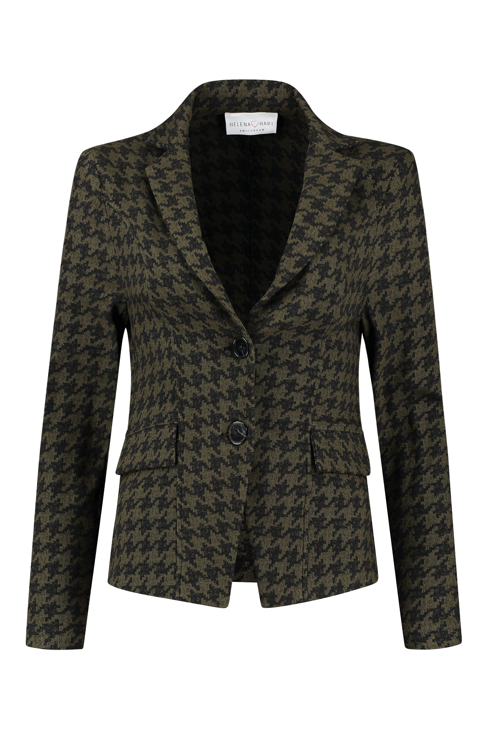 Blazer Lara Woven Olijf 7280