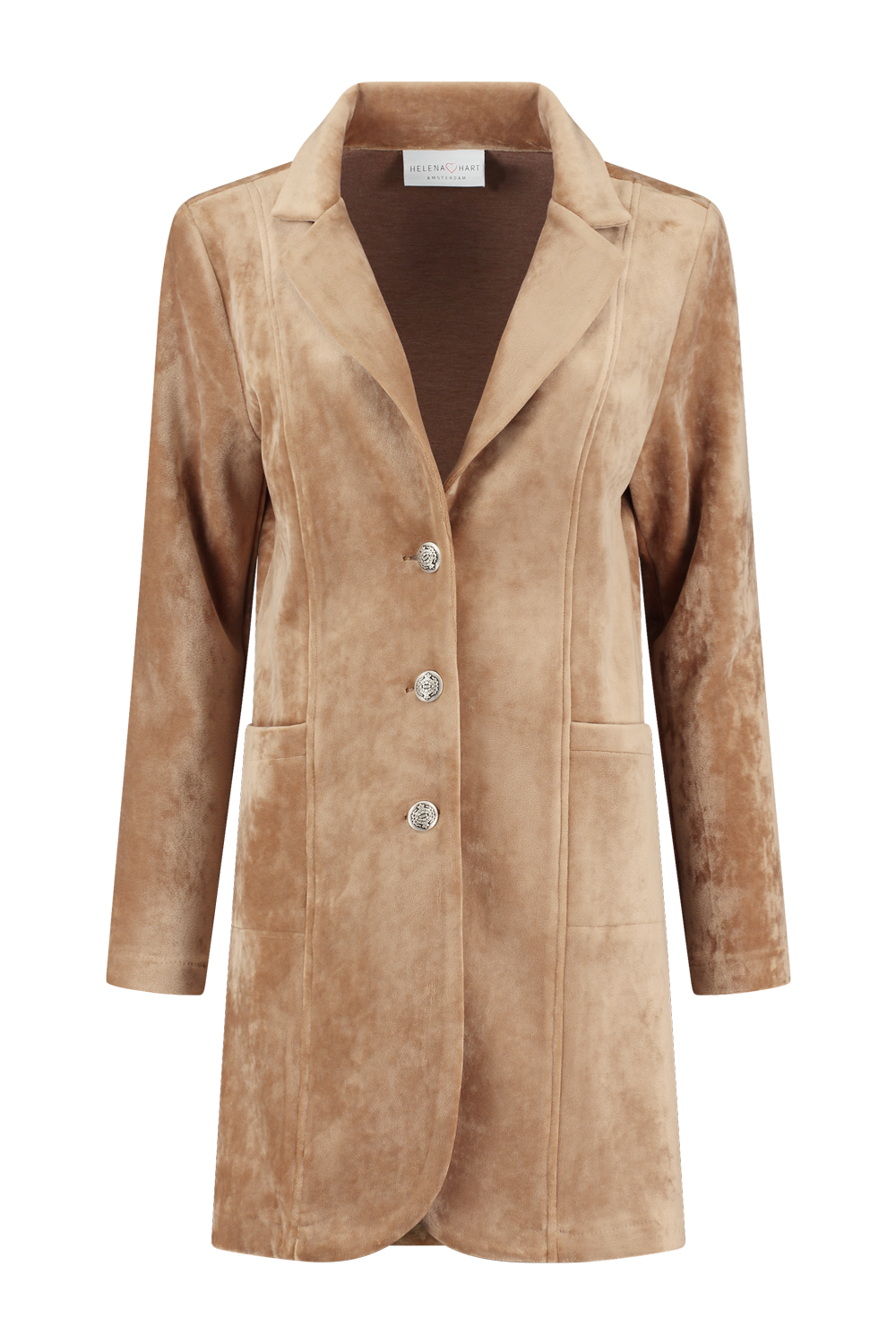 Blazer Velvet Lang Camel 7323