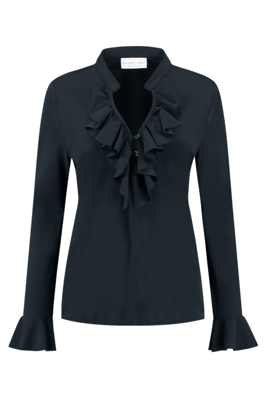 Blouse Ruche Marine 7257 Blouse Ruche Marine 7257