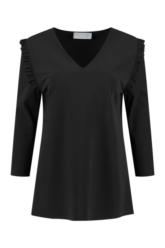 Blouse Phyl Transfer Zwart 7259 Blouse Phyl Transfer Zwart 7259