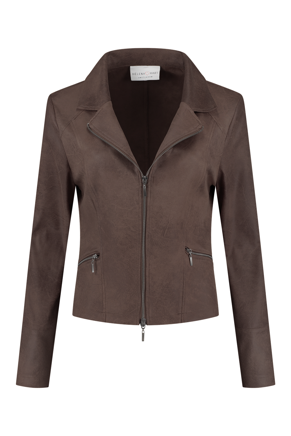 Blazer Zipper Biker Choco 7288