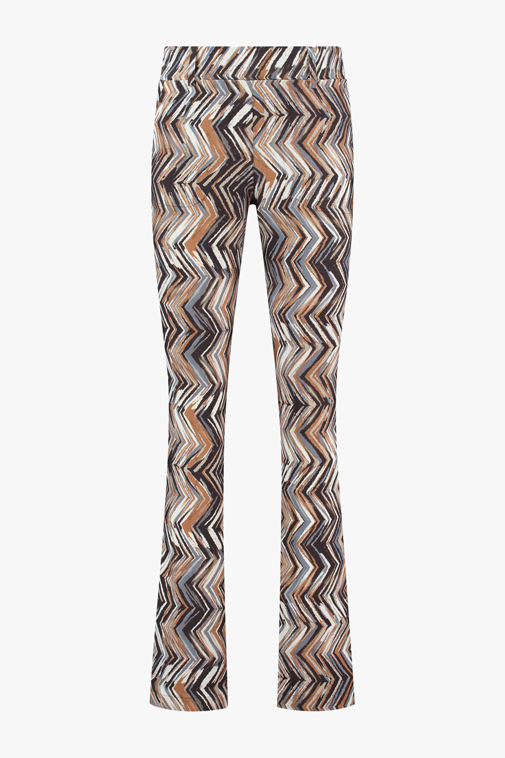 Broek Flair print Okta Blauw 7308