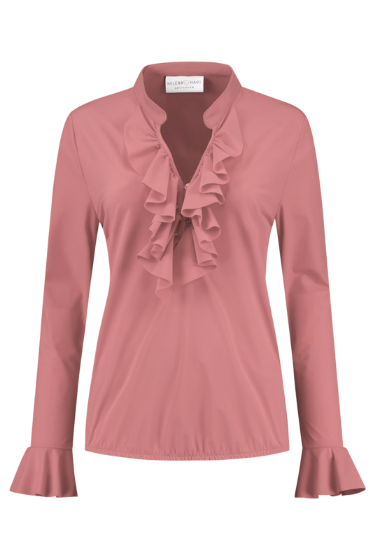 Blouse Ruche Poeder 7257 Blouse Ruche Poeder 7257