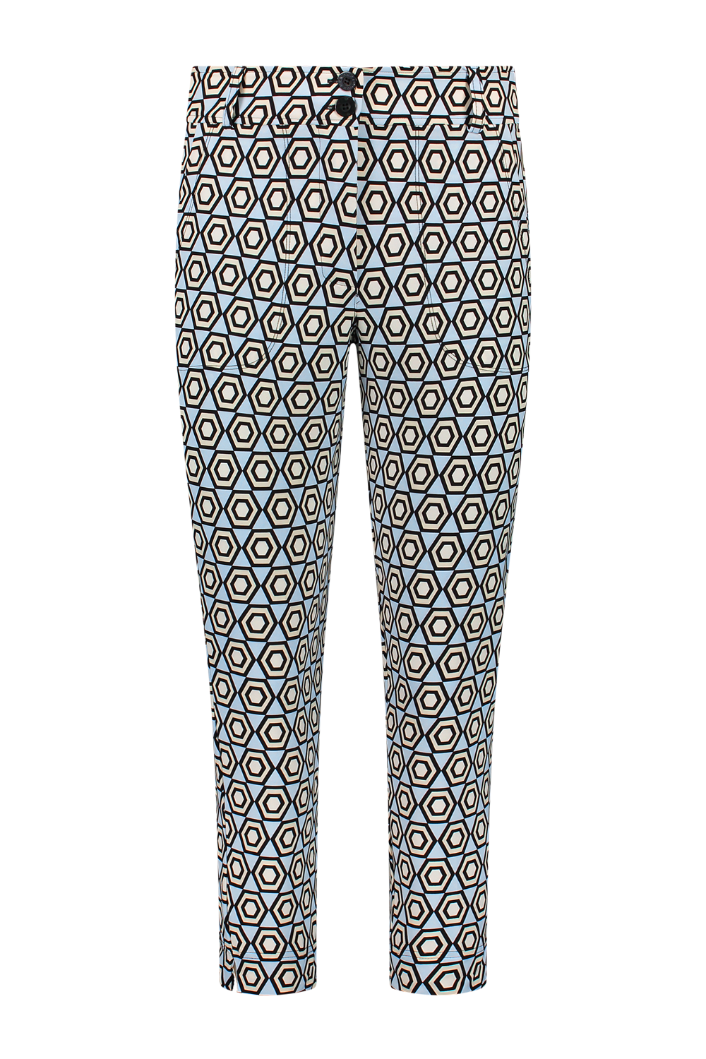 Jimmy 7/8 Printo Six Licht Blauw 7391