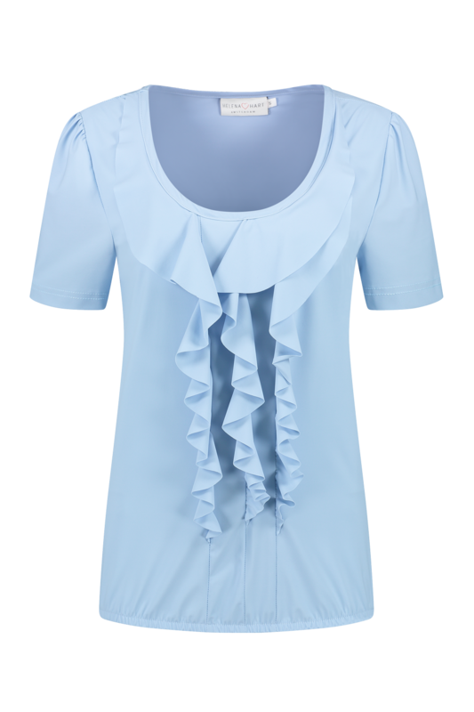 Blouse Sofie Transfer Licht Blauw 7356 Blouse Sofie Transfer Licht Blauw 7356