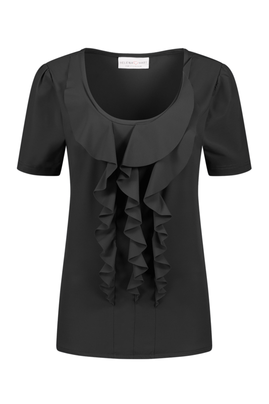 Blouse Sofie Transfer Zwart 7356 Blouse Sofie Transfer Zwart 7356