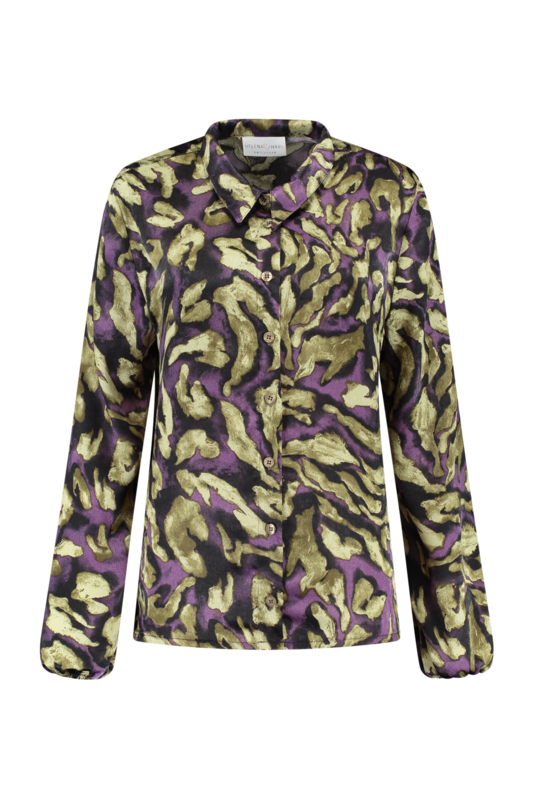Blouse Satijn Viva Paars 7455 Blouse Satijn Viva Paars 7455