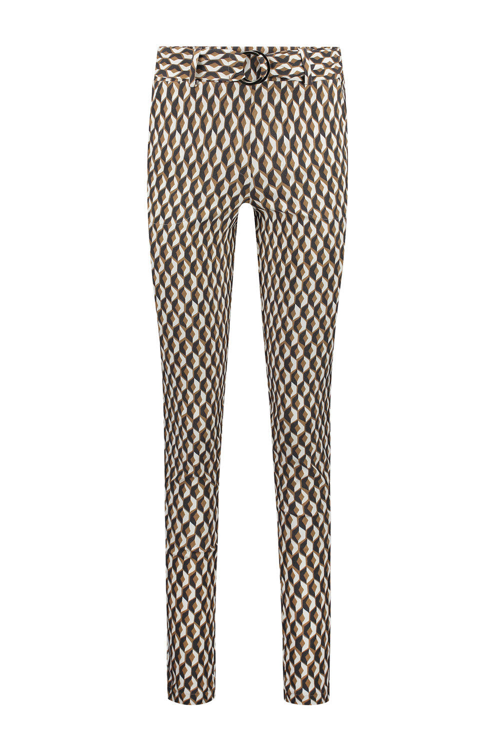 Broek chino Print Grafic Camel 7306