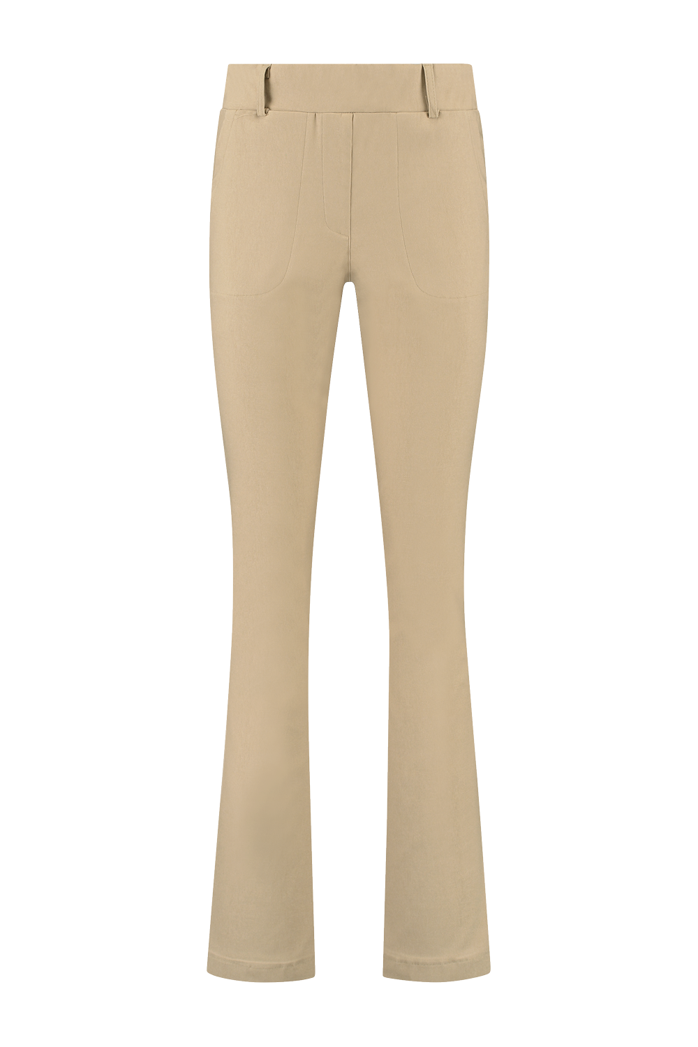 Broek Flair Bengaline Brushe Camel 7408