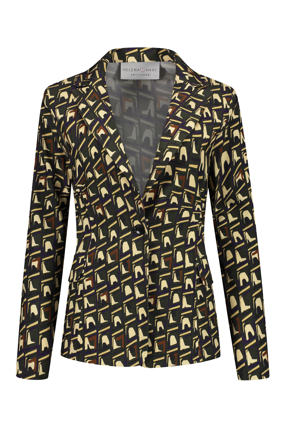 Blazer Jake S.Stretch Olijf 7419
