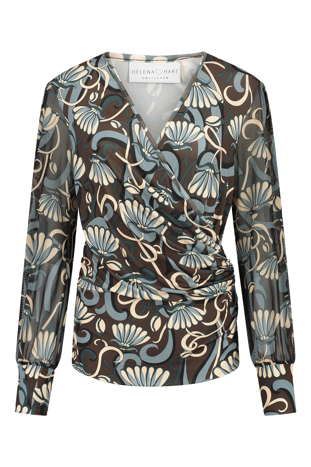 Overslag Top Silky Jen Emerald 7458
