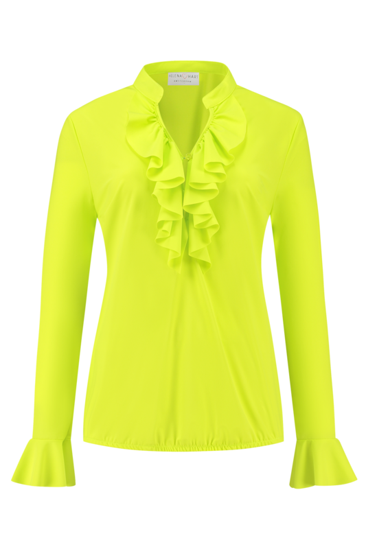 Blouse Ruche Lime 7257 Blouse Ruche Lime 7257