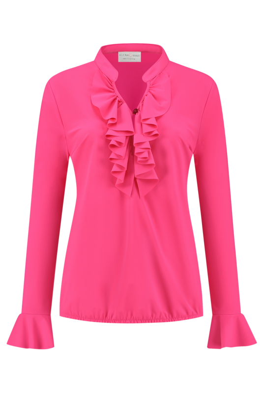 Blouse Ruche Fuchsia 7257 Blouse Ruche Fuchsia 7257