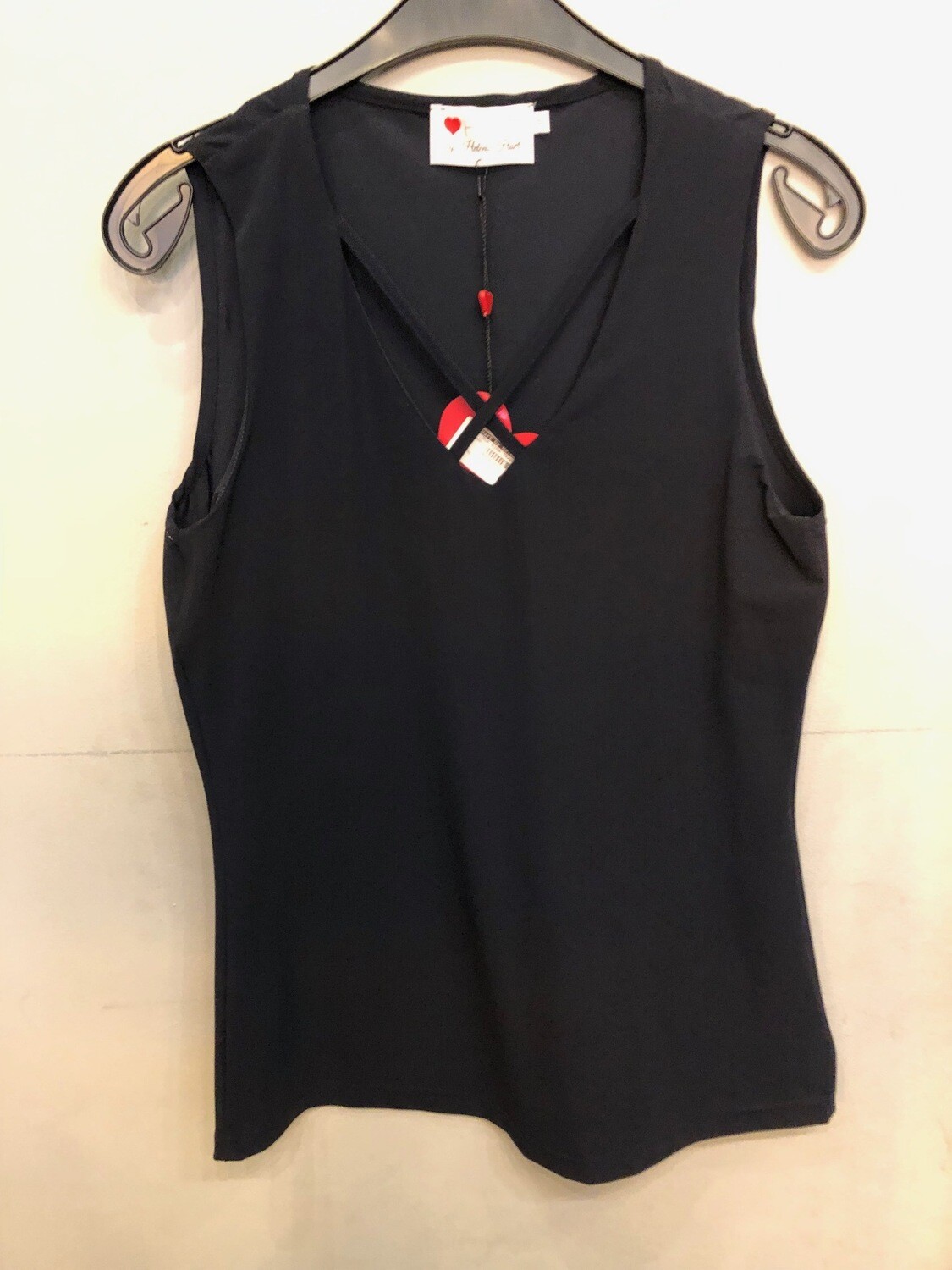 Top Nina Transfer Zwart 6078