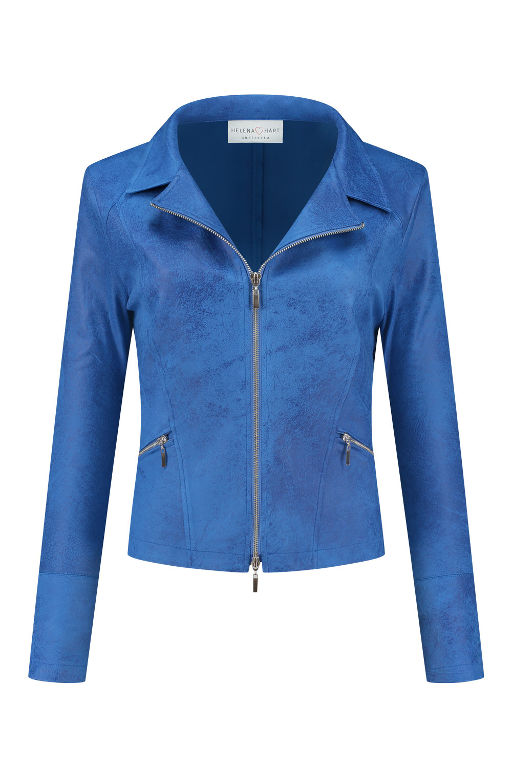 Blazer Zipper Biker Azure 7288