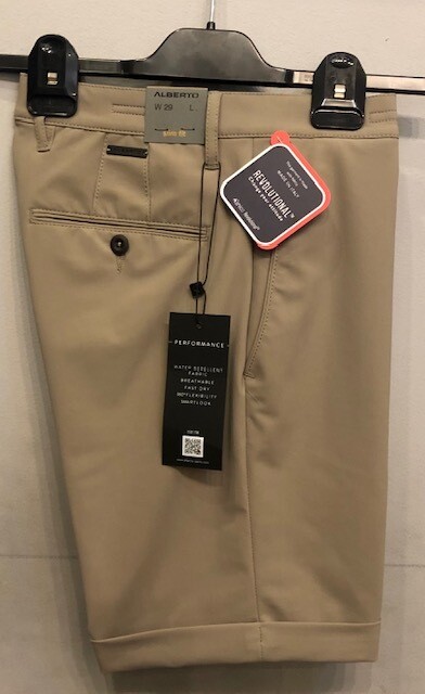 Alberto Travel stof short Beige Alberto Travel stof short Beige