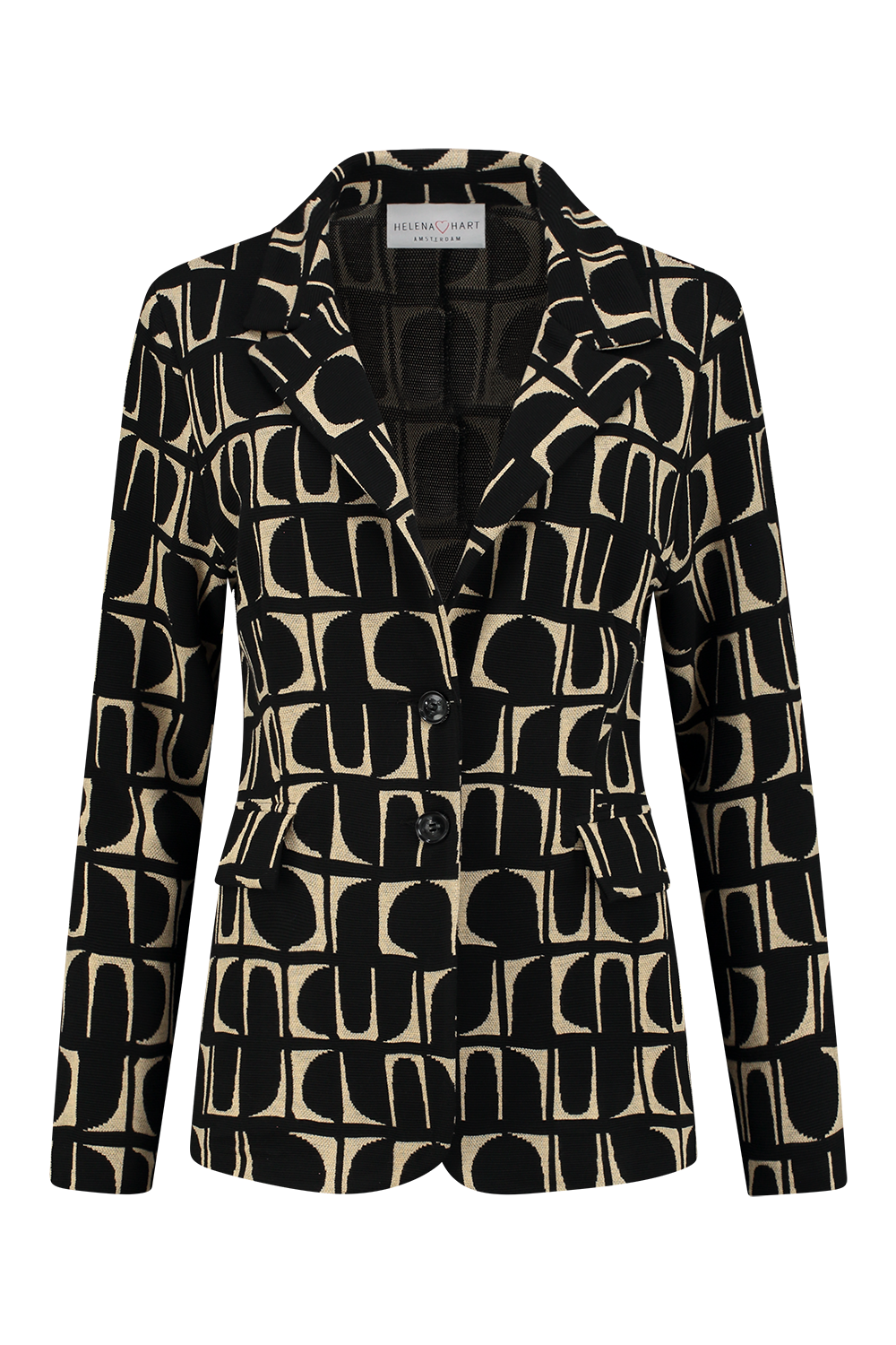 Blazer Stevy Icons Zwart/Camel 7427