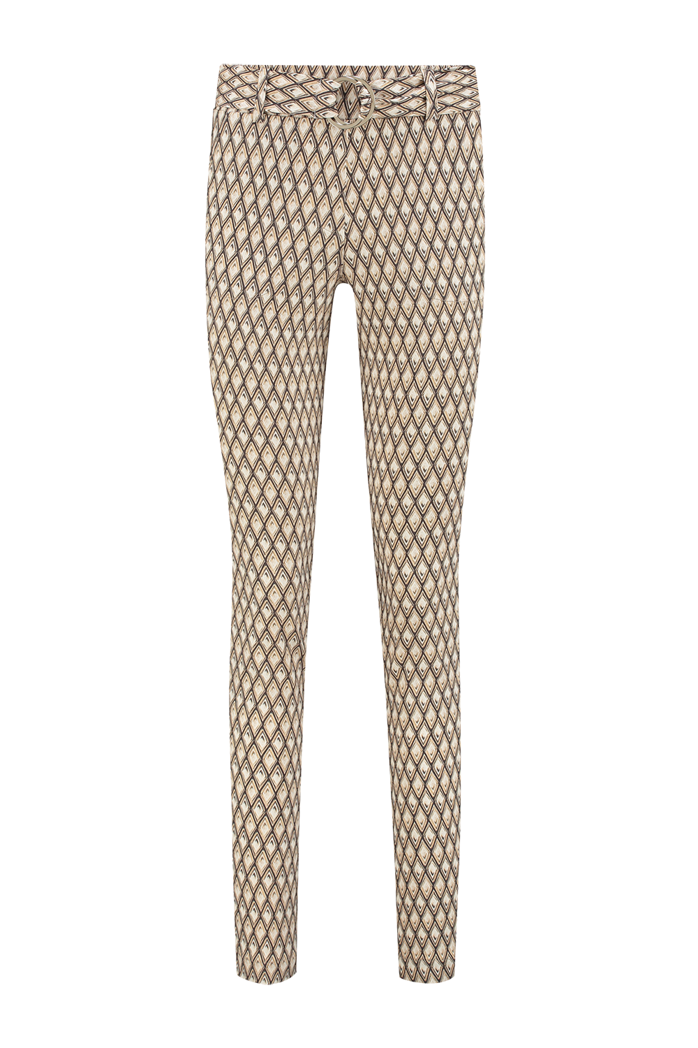Broek chino Print Trico Sand 7306