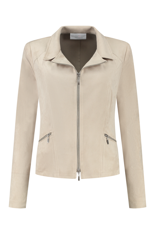 Zipper Suedine Greige 7525 Zipper Suedine Greige 7525