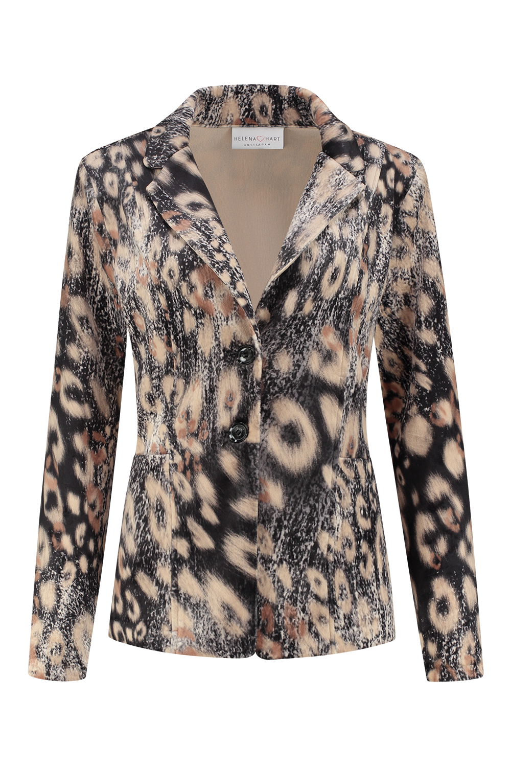 Blazer Velour kort Pri Camel 7488