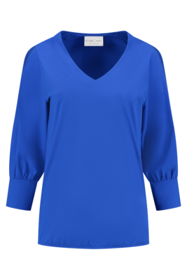 Top Hollie Transfer Electric Blue