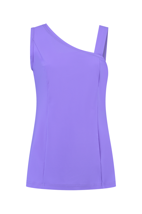 Top One-Shoulder Trans Violet