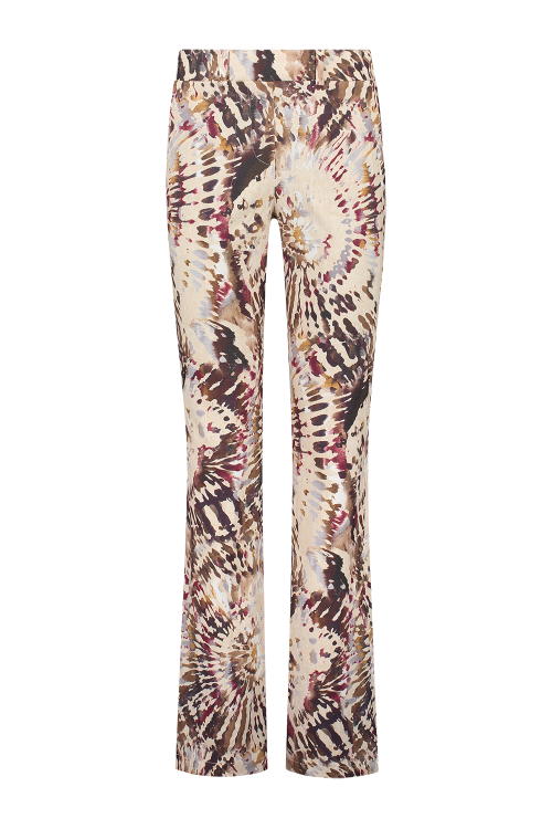 Broek Flair Print Splash wine