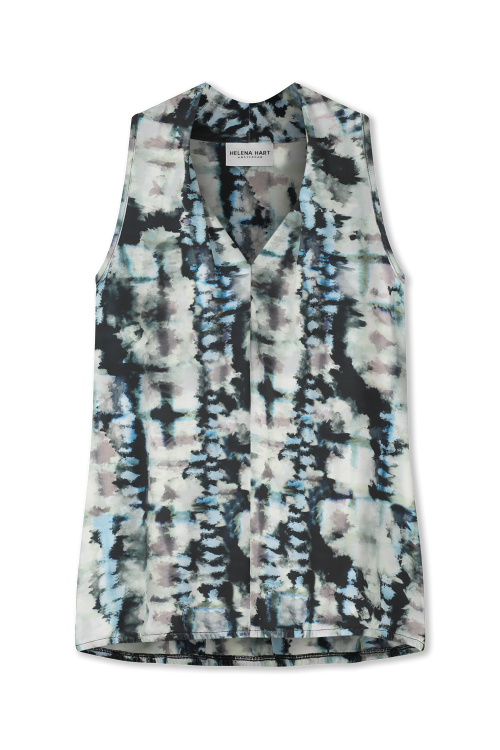 Top Race print Tie-dye 7652