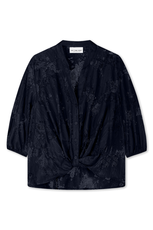 Blouse Gini Lace Marine7661 Blouse Gini Lace Marine7661