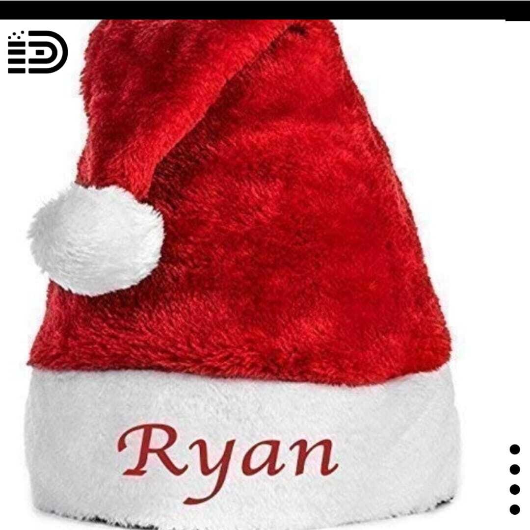 Personalised Christmas/Santa Hats for Women/Men ( Unisex) - Adult/Chid
