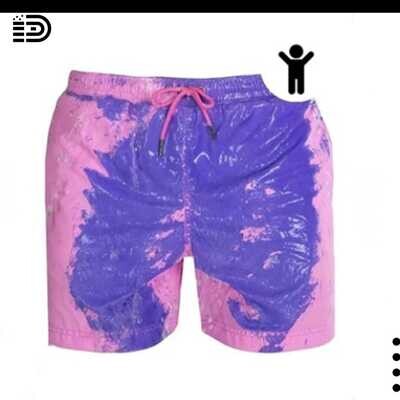 Quick Dry Temperature Sensitive Colour Changing Swim Trunks - Father and Son