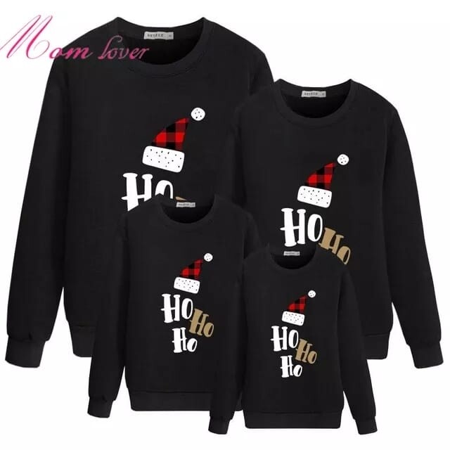 Ho Ho Ho Sweater- Black