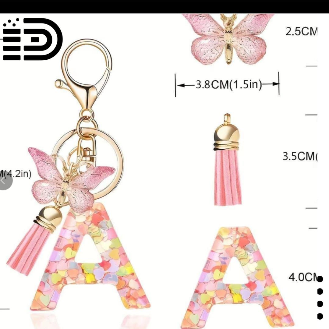 Pink Letter Charm Accessories for Stanley Cups