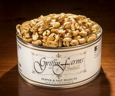 Griffin Farms Va. Gourmet Pepper &amp; Salt Peanuts / 22 oz.