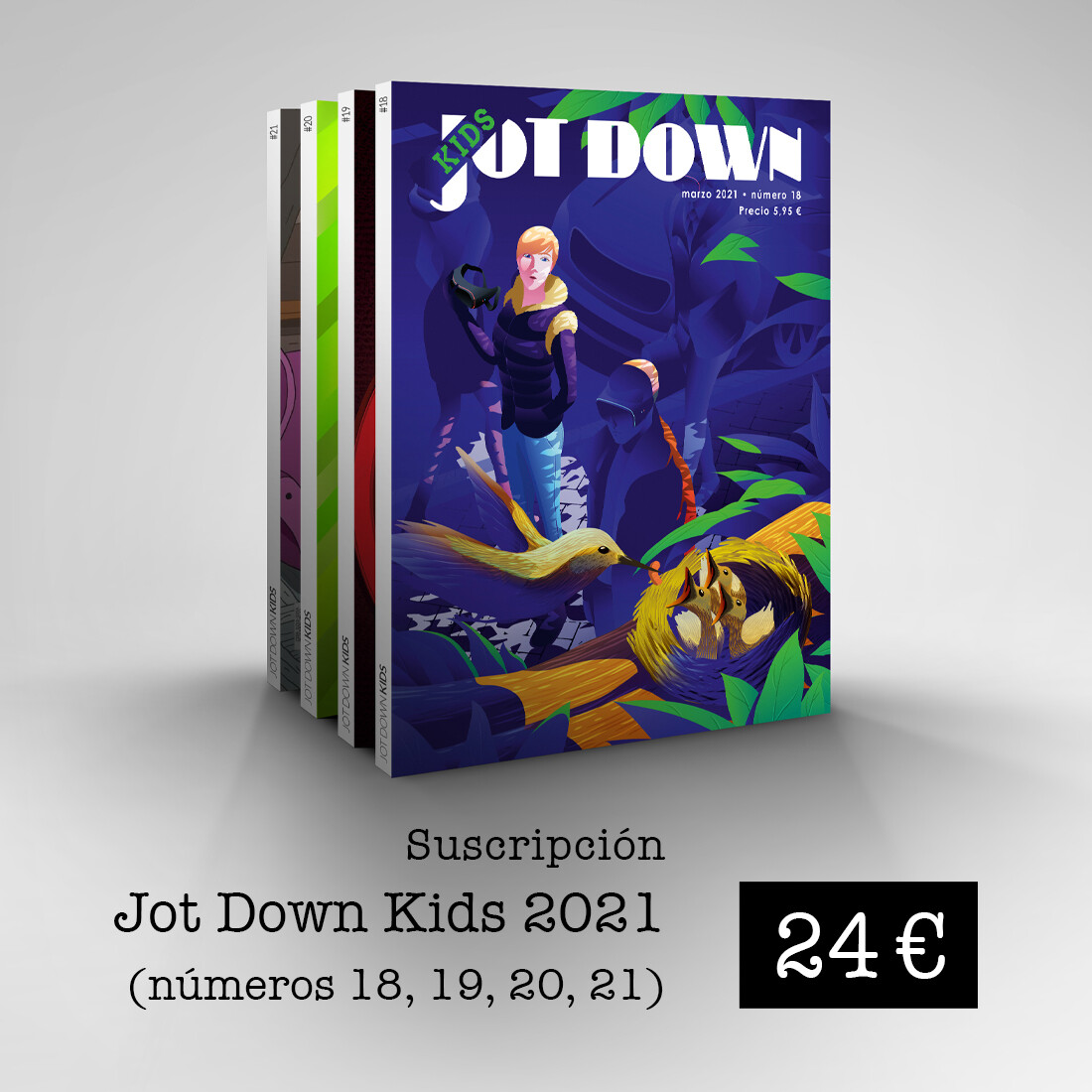Suscripción Jot Down Kids 2021 (nº18 al nº 21)