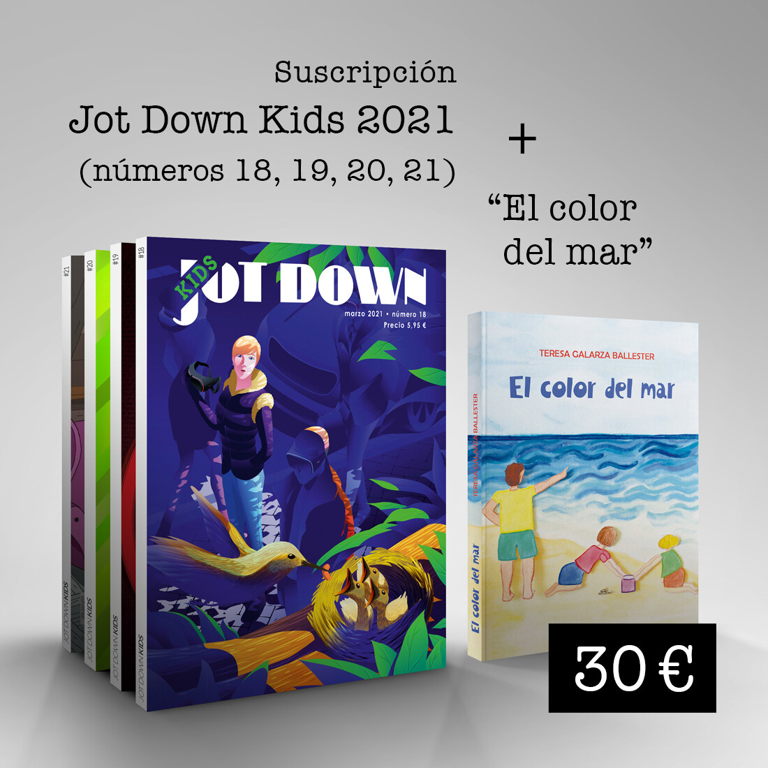 Suscripción Jot Down Kids 2021 (nº18 al nº 21) + El color del mar