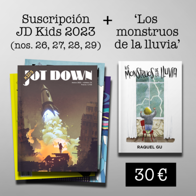 Suscripción Jot Down Kids 2023 (nº26 al nº 29) + Los monstruos de la lluvia