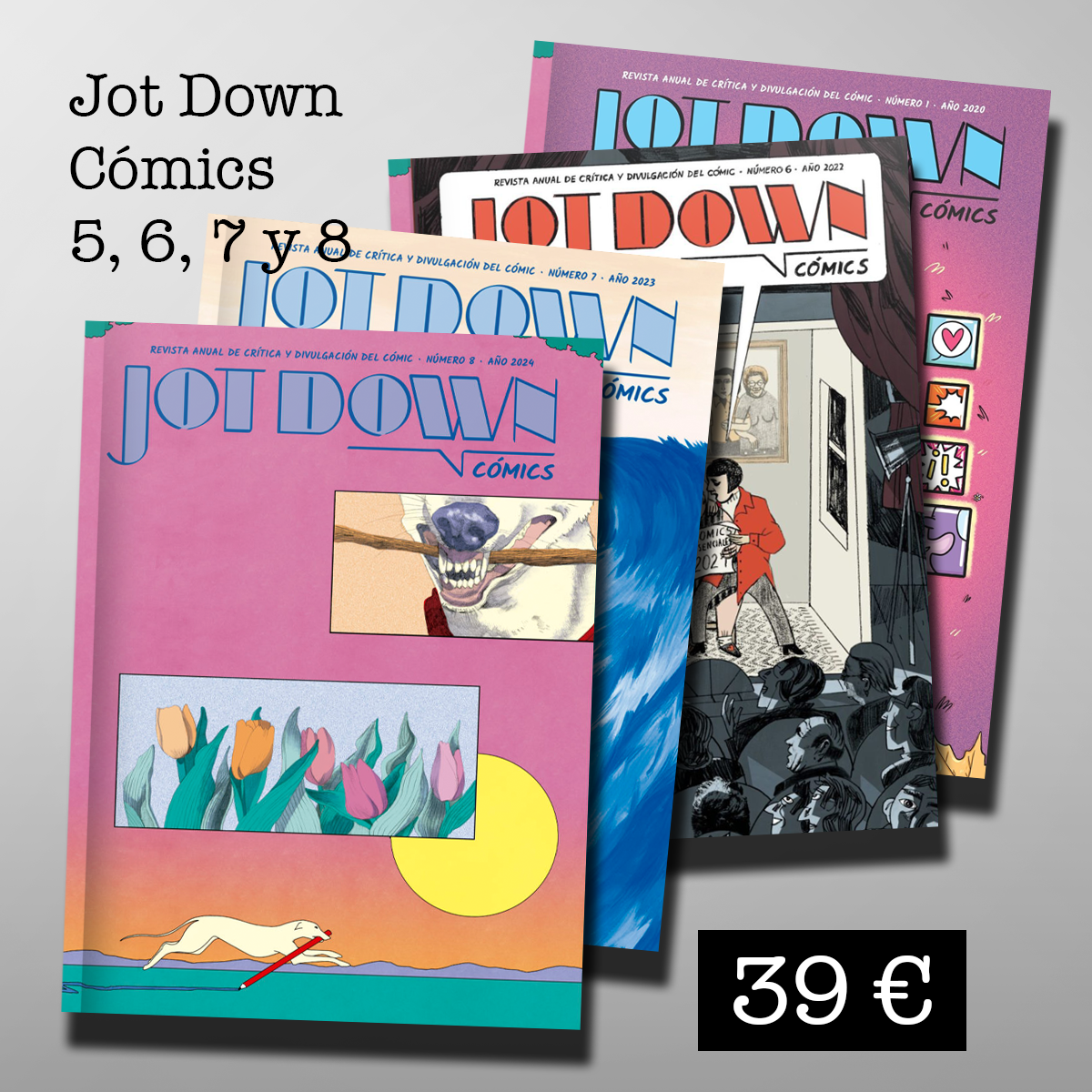 Pack Jot Down Cómics  #8 (Libro + ebook), #7, #6 y #5