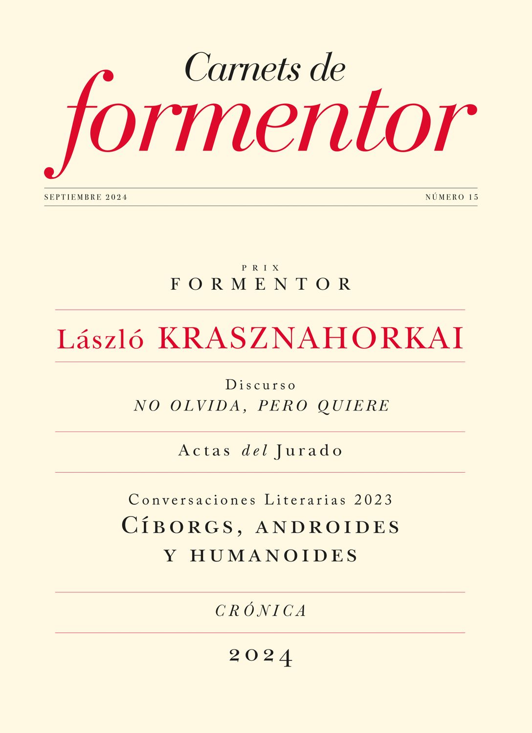 Carnets de Formentor nº 15