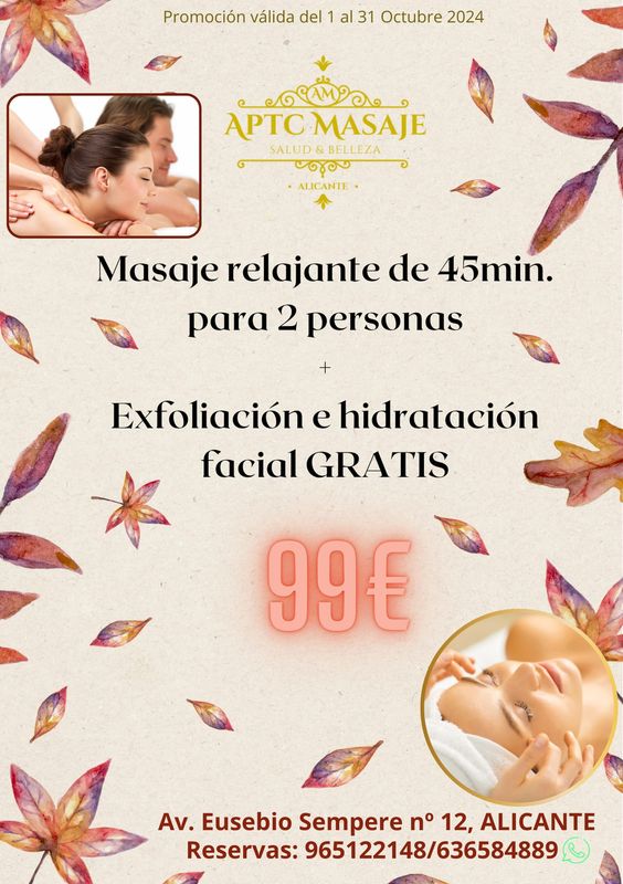 Masaje Relajante y Exfoliación