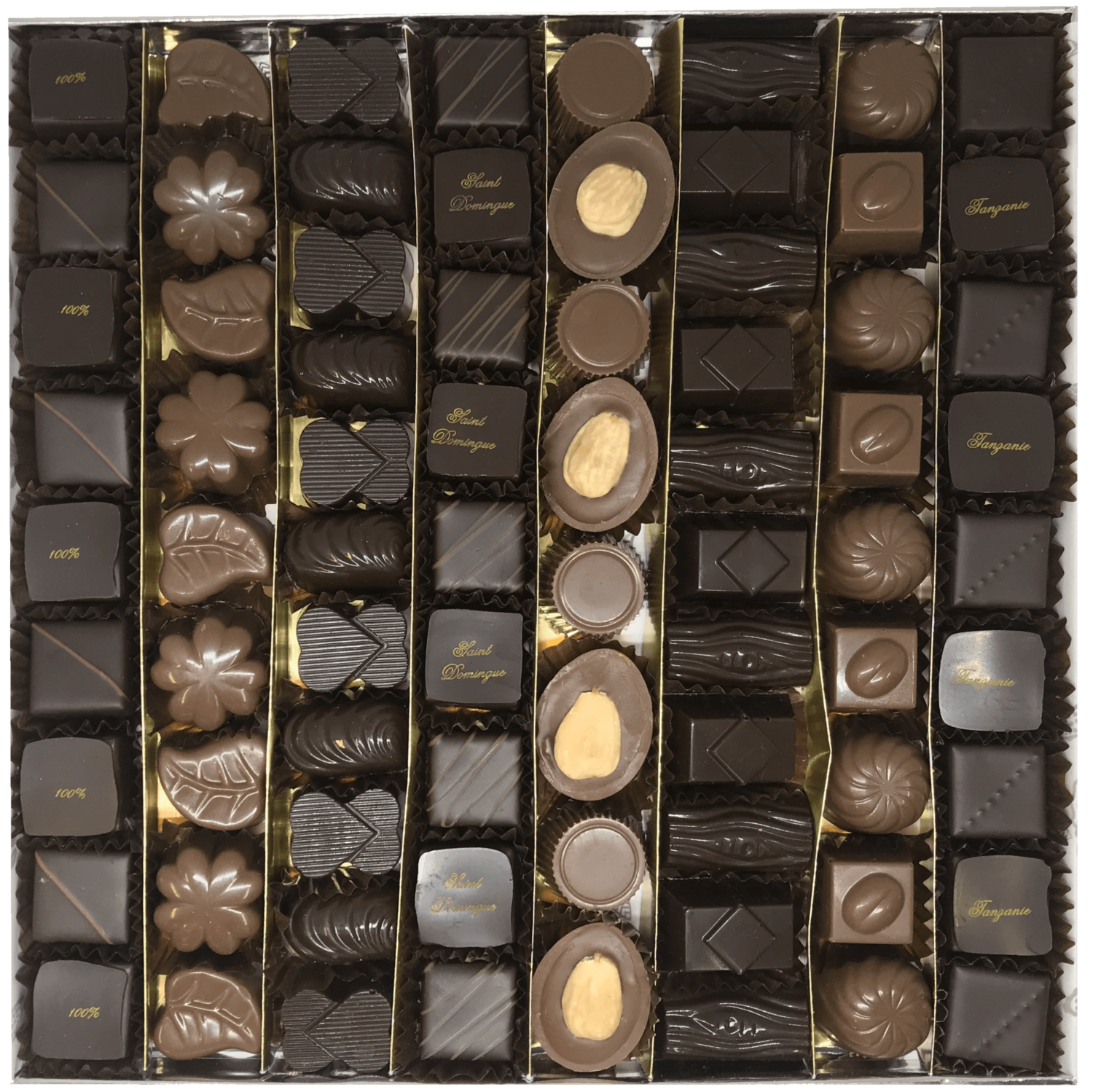 Boîte de chocolats assortis