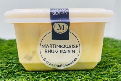 Glace martiniquaise - rhum raisin (500 ml)